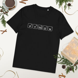Python Periodic Table Organic Cotton Programmer T-shirt