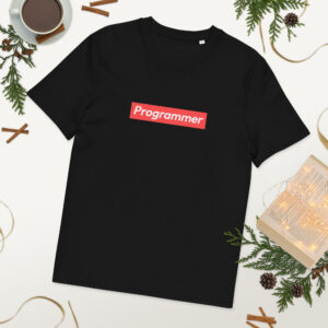 Programmer Sticker Organic Cotton T-shirt