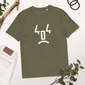 404 Error Organic Cotton Programmer T-shirt 404 Error Organic Cotton Programmer T-shirt
