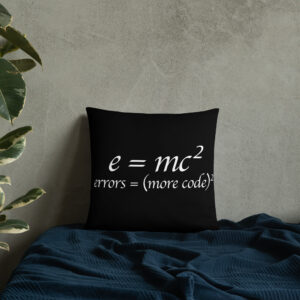 Theory of Relativity Programmer Techie Pillow