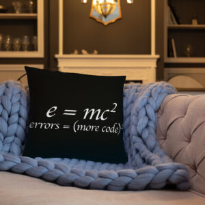 Theory of Relativity Programmer Techie Pillow