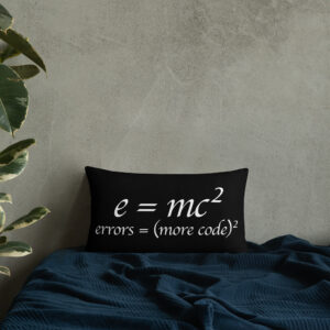 Theory of Relativity Programmer Techie Pillow