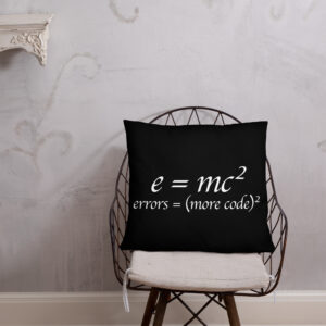 Theory of Relativity Programmer Techie Pillow