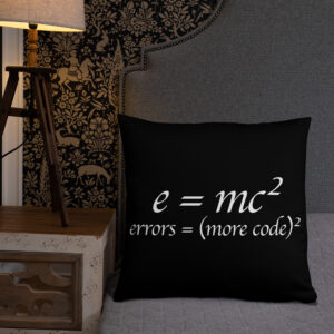 Theory of Relativity Programmer Techie Pillow