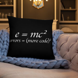 Theory of Relativity Programmer Techie Pillow