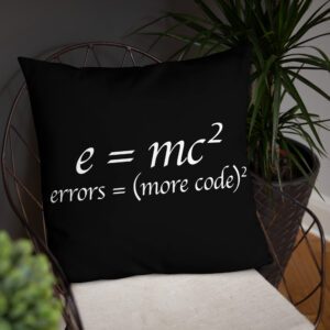 Theory of Relativity Programmer Techie Pillow