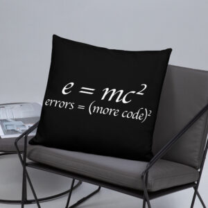 Theory of Relativity Programmer Techie Pillow
