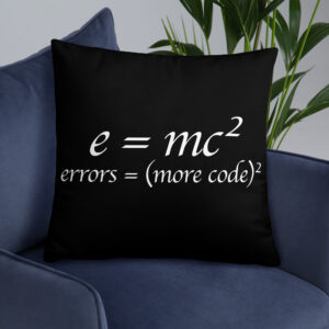 Theory of Relativity Programmer Techie Pillow