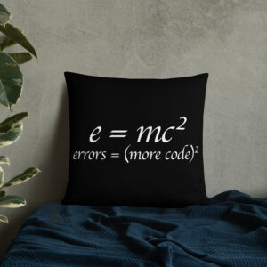 Theory of Relativity Programmer Techie Pillow