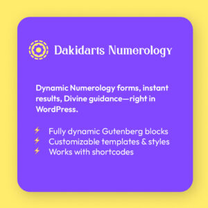Dakidarts Numerology Plugin Core – Free WordPress Plugin for Numerology, Horoscope & Zodiac API Integration Dakidarts Numerology Plugin Core – Free WordPress Plugin for Numerology, Horoscope & Zodiac API Integration