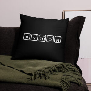 Python Programmer Techy Pillow
