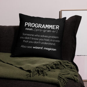 Python Programmer Techy Pillow Python Programmer Techy Pillow