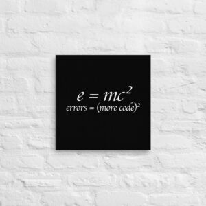 Theory of Relativity Programmer Techy Wall Art Theory of Relativity Programmer Techy Wall Art