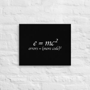 Theory of Relativity Programmer Techy Wall Art Theory of Relativity Programmer Techy Wall Art