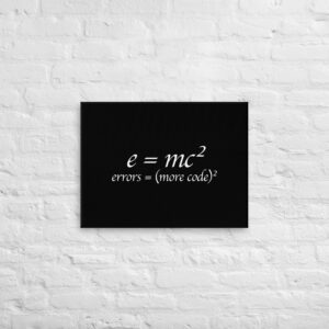 Theory of Relativity Programmer Techy Wall Art Theory of Relativity Programmer Techy Wall Art