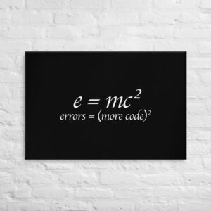 Theory of Relativity Programmer Techy Wall Art Theory of Relativity Programmer Techy Wall Art
