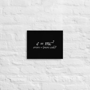 Theory of Relativity Programmer Techy Wall Art Theory of Relativity Programmer Techy Wall Art