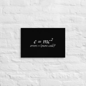 Theory of Relativity Programmer Techy Wall Art Theory of Relativity Programmer Techy Wall Art