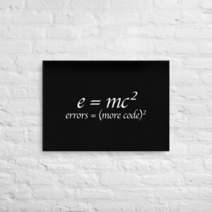 Theory of Relativity Programmer Techy Wall Art Theory of Relativity Programmer Techy Wall Art