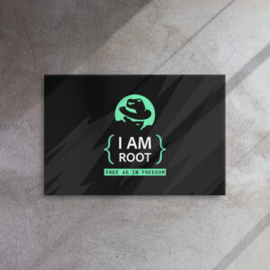 I Am Root Linux Wall Art Canvas