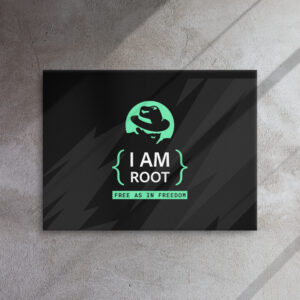 I Am Root Linux Wall Art Canvas I Am Root Linux Wall Art Canvas