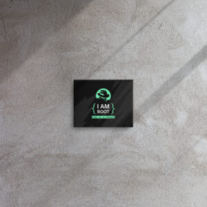 I Am Root Linux Wall Art Canvas I Am Root Linux Wall Art Canvas