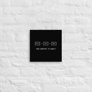 Ctrl Alt Del Wall Art Canvas Ctrl Alt Del Wall Art Canvas