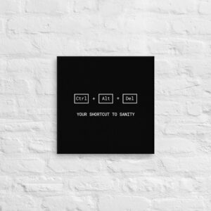 Ctrl Alt Del Wall Art Canvas Ctrl Alt Del Wall Art Canvas