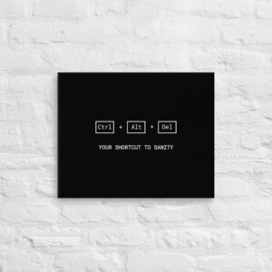 Ctrl Alt Del Wall Art Canvas Ctrl Alt Del Wall Art Canvas