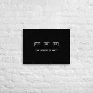 Ctrl Alt Del Wall Art Canvas Ctrl Alt Del Wall Art Canvas