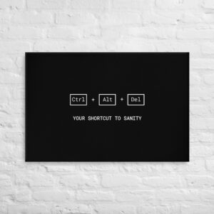 Ctrl Alt Del Wall Art Canvas Ctrl Alt Del Wall Art Canvas