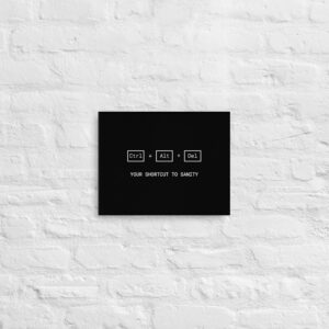 Ctrl Alt Del Wall Art Canvas Ctrl Alt Del Wall Art Canvas