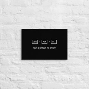 Ctrl Alt Del Wall Art Canvas Ctrl Alt Del Wall Art Canvas