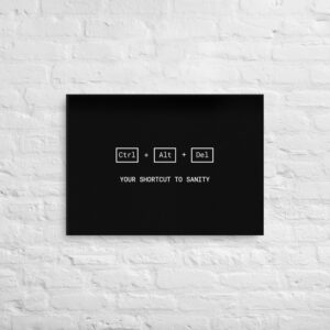 Ctrl Alt Del Wall Art Canvas Ctrl Alt Del Wall Art Canvas