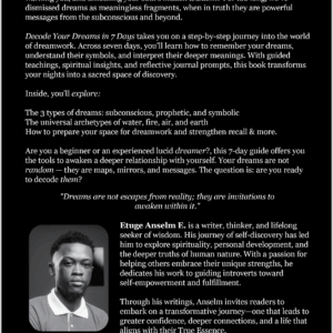 Decode Your Dreams in 7 Days: Symbols, Meanings, and Journal Prompts Decode Your Dreams in 7 Days: Symbols, Meanings, and Journal Prompts