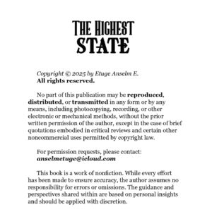 The Highest State: Awakening Consciousness and Breaking Free from the Cycle The Highest State: Awakening Consciousness and Breaking Free from the Cycle