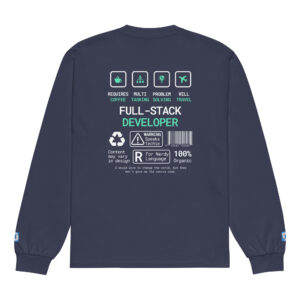 Talk Nerdy Full-stack Dev Long Sleeve Talk Nerdy Full-stack Dev Long Sleeve