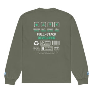 Talk Nerdy Full-stack Dev Long Sleeve Talk Nerdy Full-stack Dev Long Sleeve