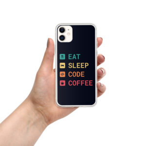 Eat Sleep Code Coffee Techy iPhone Case Eat Sleep Code Coffee Techy iPhone Case