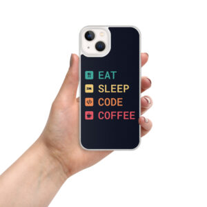 Eat Sleep Code Coffee Techy iPhone Case Eat Sleep Code Coffee Techy iPhone Case