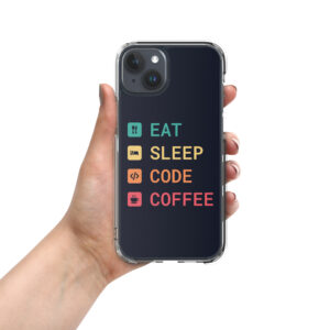 Eat Sleep Code Coffee Techy iPhone Case Eat Sleep Code Coffee Techy iPhone Case