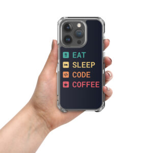 Eat Sleep Code Coffee Techy iPhone Case Eat Sleep Code Coffee Techy iPhone Case
