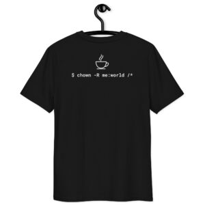 Unisex organic cotton techy t-shirt JavaScript 1A Unisex organic cotton techy t-shirt JavaScript 1A