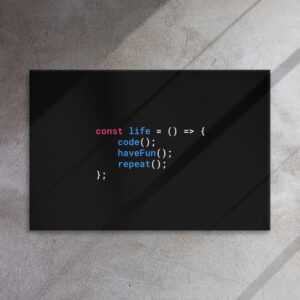 JS Programmer Wall Art Thin canvas WA1A JS Programmer Wall Art Thin canvas WA1A