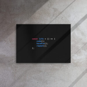 JS Programmer Wall Art Thin canvas WA1A JS Programmer Wall Art Thin canvas WA1A