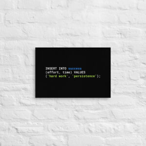 SQL Programmer Wall Art Minimalist Design WA1B SQL Programmer Wall Art Minimalist Design WA1B