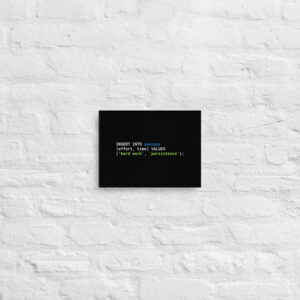 SQL Programmer Wall Art Minimalist Design WA1B SQL Programmer Wall Art Minimalist Design WA1B