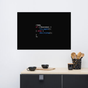 PHP Programmer Wall Art Inspirational Piece WA1E PHP Programmer Wall Art Inspirational Piece