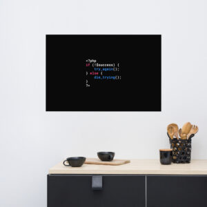 PHP Programmer Wall Art Inspirational Piece WA1E PHP Programmer Wall Art Inspirational Piece WA1E