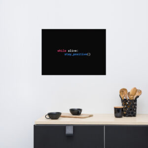 Python Programmer Wall Art Nerdy Paper Poster WA1F Python Programmer Wall Art Nerdy Paper Poster WA1F